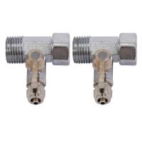 【Ready Stock&amp;COD】2X RO Feed Water Adapter 1/2 inch to 1/4 inch Ball Valve Faucet Tap Feed Reverse Osmosis Silver