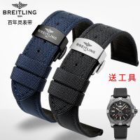 Breitling Avenger Blackbird Scout Superocean นาฬิกาโครโนกราฟพร้อมสร้อยข้อมือผู้ชายผ้าใบไนลอน 22 มม.