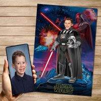 ﹍❧▽ ส่วนบุคคล Star War พิมพ์ตัวละคร Disney เปลี่ยนตัวเองเป็น Skywalker โปสเตอร์ภาพวาดผ้าใบ Wall Art Anime Hero ของขวัญ Decor