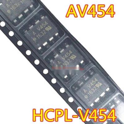 10ชิ้นใหม่เดิม AV454 SOP-8แพทช์ HCPLV454 A V454 HCPL-V454นำเข้า Optocoupler