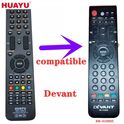 RM-L1098 8 Huayu Universal LCD LED รีโมทคอนลรีโมทคอนลสำหรับ Devant ER-31202D LED REMOTE