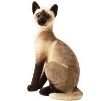 【CC】 20-45CM Shorthai Siamese Stuffed Lifelike Children Baby