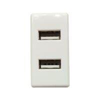 卐 45mm high quality DIY Israeli Italian standard household electrical wall power socket White PC panel 2USB ports Key