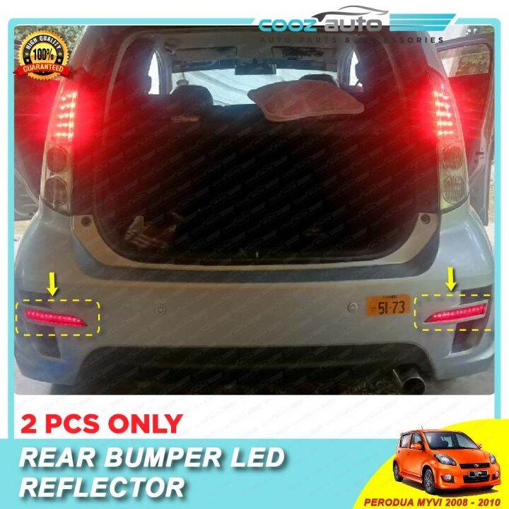 Perodua Myvi 2008 2010 Rear Bumper Reflector LED Brake Lamp Light