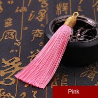 10pcslot 8.5cm Silk Tassel With Circle Pendant Accessories Handmade Crafts for DIY Earrings Jewelry Making Findings