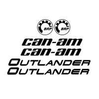 สติกเกอร์ติดรถลายคลาสสิคสำหรับทีม CAN-AM Outlander โลโก้ผู้ไม่ฝักใฝ่ฝ่ายใดสติกเกอร์รูปลอกครีมกันแดดกันน้ำ