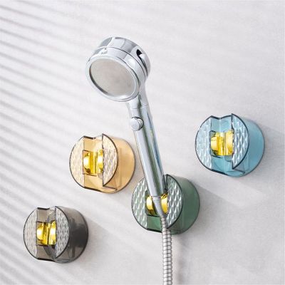 Shower Holder Adjustable Self-Adhesive head Bracket Punch-free Wall Mount Cup