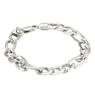 Mens chunky sales silver bracelets