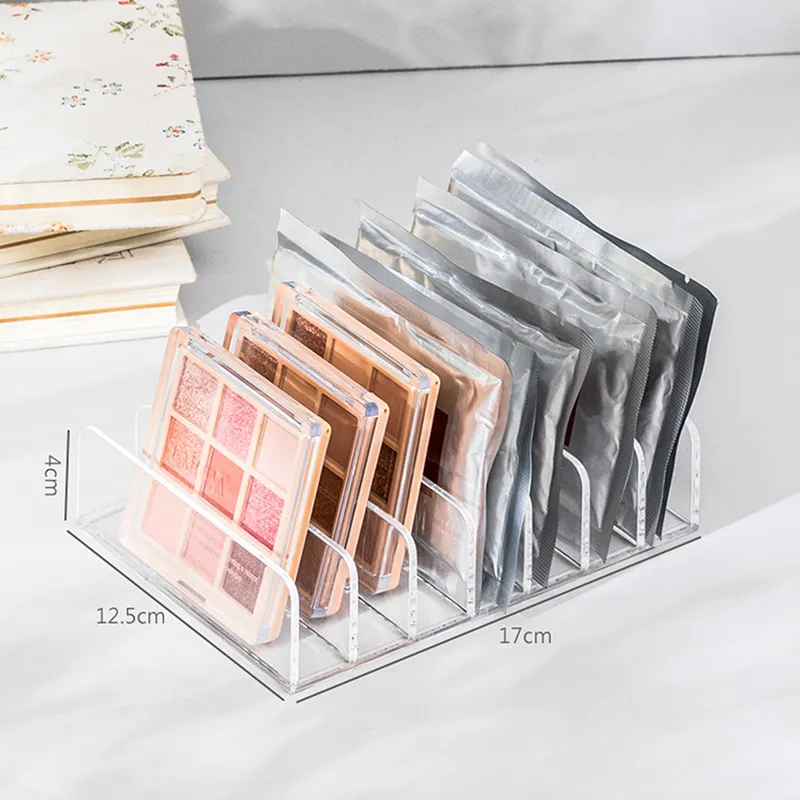 sjqgqx】Eyeshadow Palette Organizer Powder Case Storage Box Makeup