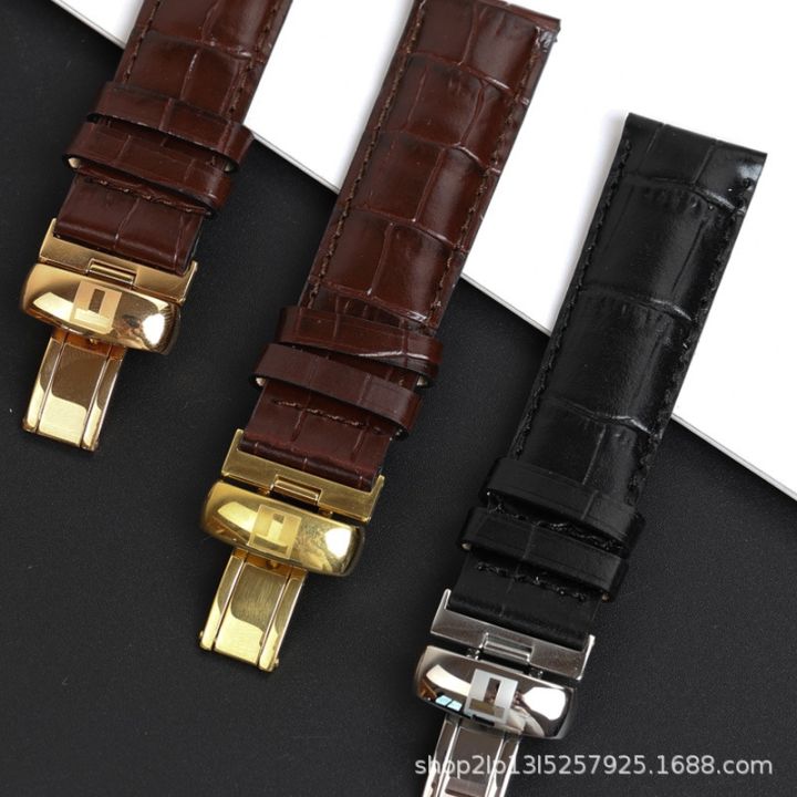 hot-sale-applicable-to-tian-1853-lilock-watch-belt-men-and-women-leather-durul-butterfly-buckle-t41