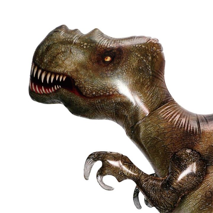 ลูกโป่งฟอยล์ไดโนเสาร์ขนาดใหญ่1ชิ้นจูแรสซิกไทรันนอซอรัสไทรเซอราทอปส์ไดโนเสาร์-kids-toys-ของตกแต่งงานปาร์ตี้วันเกิดในป่า