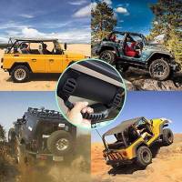 Yj Jeep Tj ชุดกันชน Wrangler Jl Jku ที่ยึดม้วนมือจับแบบยึดที่จับรถแท็บดึงรั้วความปลอดภัยอุปกรณ์ตกแต่งภายในรถยนต์