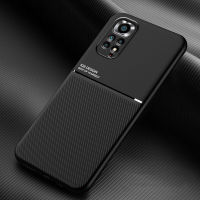 Xiaomi Redmi Note 11  / Redmi Note 11S Case,EABUY Fashionable New Style Moire Embedded Iron Plate Ring-free Bracket Phone Case (Compatible with Magnetic Car) for Xiaomi Redmi Note 11  / Redmi Note 11S