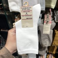 Original MUJI MUJI three-layer socks womens socks fit right-angle socks without elastic three-layer mid-tube trendy socks