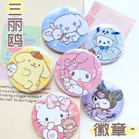 Anime Sanrio My Melody Kuromi Enamel Pins Badge Backpacks Lapel Pin Jeans Clothes Accessories Cartoon Jewelry Gift for Friend