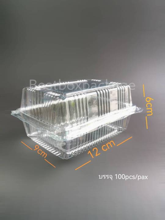 กล่องเบเกอรี่ใส-40-02s-02-ใส่เบเกอร์รี-และขนม-ฝาล็อคในตัว-ฝาพับ-กล่องพลาสติกpet-3-ขนาด-100pcs-pax