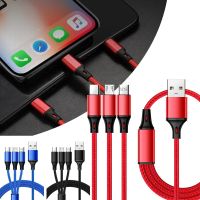 3 In 1 Fast Charging Cord for IPhone USB Type C Charger Cable Usb Port Multiple