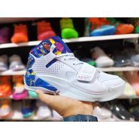 HOT Original✅ ΝΙΚΕ A J Ziion- 2 High Mens GreyBluePink Fashion Basketball Shoes [Free Shipping] {Limited Time Offer}