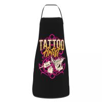 Custom Bib Tattoo Artist Tattooists Apron Men Women Unisex Adult Chef Cooking Kitchen Funny Tablier Cuisine Gardening Aprons