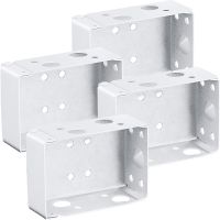 【LZ】♤  Suporte de montagem para headrail suportes cegos caixa do perfil baixo branco 2 Polegada 4 PCes