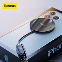 Baseus 15W Magnético Carregadores Sem Fio Para 12 Airpods Pro Charer Sem Fio Para 13 Magsafe Almofada De Carregsem Fio สินค้าใหม่2023