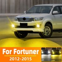 2ชิ้น LED ไฟตัดหมอกหลอดไฟสำหรับโตโยต้า Fortuner 2012 2013 2014 2015ด้านหน้าขับรถแสงสีขาว C An BUS