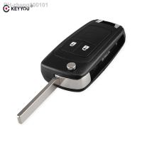 KEYYOU Remote Key Shell Case Cover For OPEL VAUXHALL Insignia Astra Zafira For Chevrolet Cruze For Buick 2 Buttons