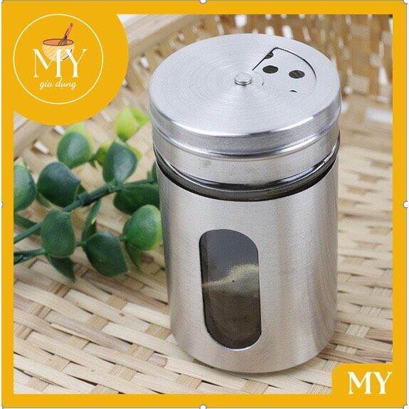 HỦ Đựng Hạt Tiêu, Tăm, Gia Vị Cao Cấp, Hũ Thuỷ Tinh Bọc Inox 304 Cao ...