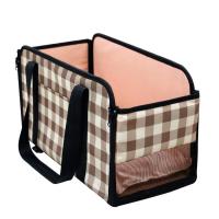 Dog Car Basket Seat 600D Oxford Cloth Portable Booster Breathable Foldable Carrier Multi-Function Cushion 3 In 1 For Travel Small Dogs Cats natural