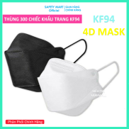 Thùng 300 Chiếc Khẩu Trang KF94 4D Mask 4 Lớp Kháng Khuẩn Công Nghệ Hàn