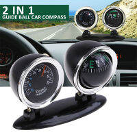 Mode Shop 1 PC Black Outdoor Two-in-one Compass with Thermometer for Vehicular Use