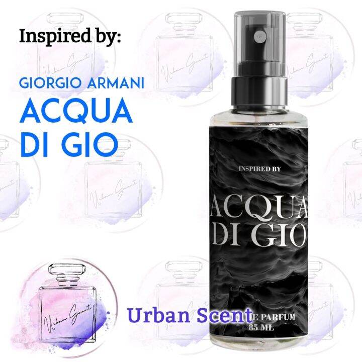 URBAN SCENT Acqua Di Gio Inspired Oil Based Perfume 85ML Lazada PH