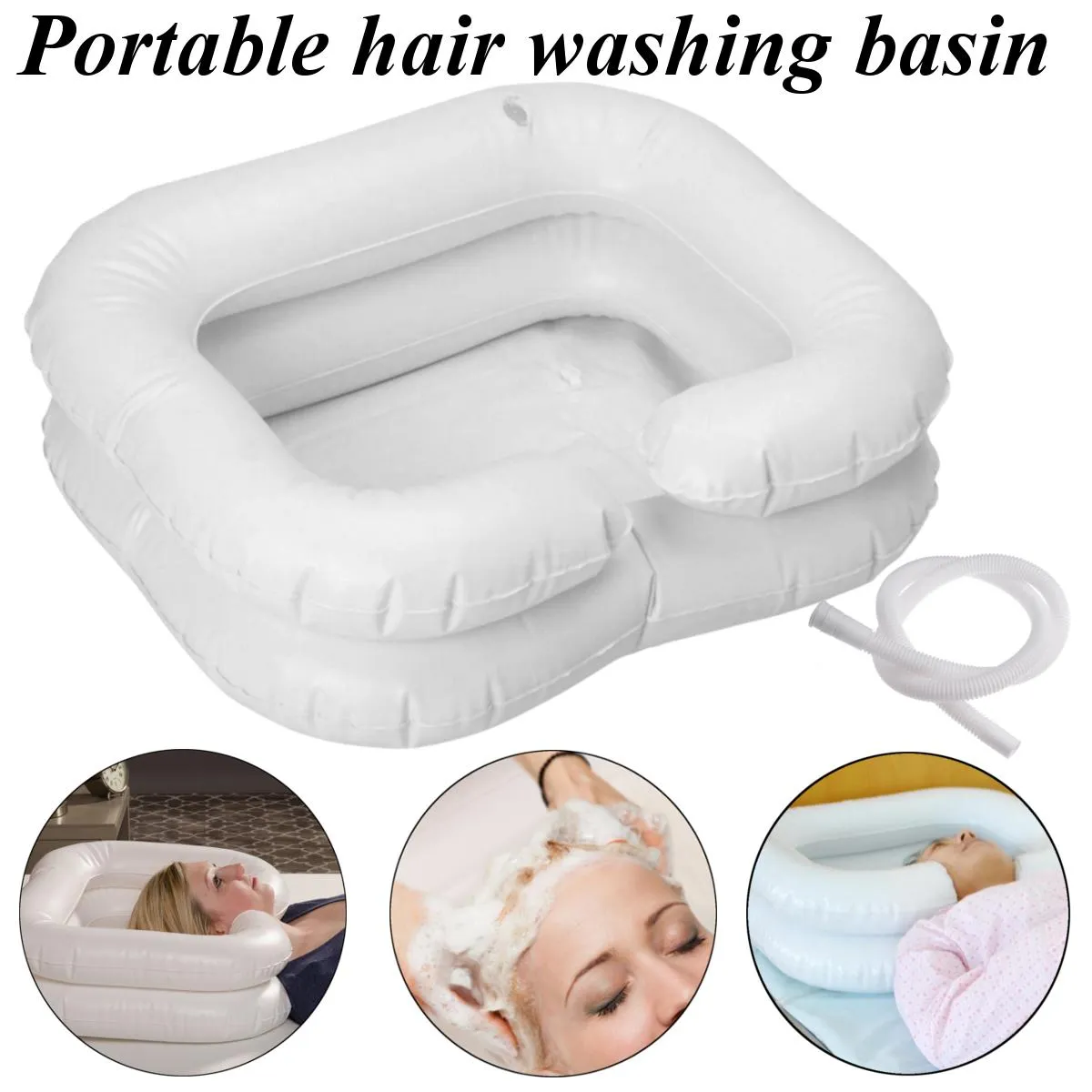 Salon Inflatable Portable Hair Washing Basin Household Bed Rest Elder  People Pregnant Hair Dyes | Lazada