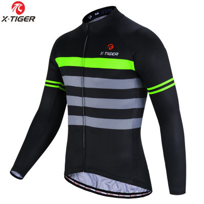 X-TIGER  Autumn Pro Cycling Jerseys Long Sleeve MTB Bicycle Cycling Clothing Sportswear Mens Bike Cycling Clothes