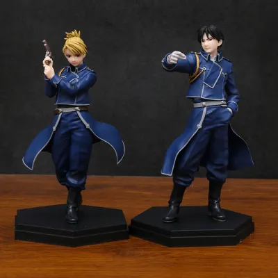 Pop Up Parade Fullmetal Alchemist Roy Mustang Riza Hawkeye Figure PVC Figurine Collectible Model Decoration Toy 16-17cm