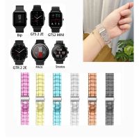 Transparent Resin Band Strap Clear Wirstband For Huami Bip Lite S U pro GTS 2e GTS2 mini GTS3 GTR 3 Pro GTR 42mm GTR 42mm 47mm GTR2 GTR 2e 【BYUE】