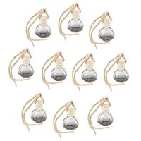 【DT】  hot10Pcs 10ml Empty Car Hanging Perfume Aromatherapy Bottle Diffuser Air Fresher Ornament Vials For Auto Home Office Truck Trailer