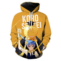 2023 NewAnime Assassination ห้องเรียน Hoodies ผู้ชายผู้หญิง Hoodie แฟชั่นเสื้อชายหญิง Streetwear Korosensei เสื้อผ้า Hoodie