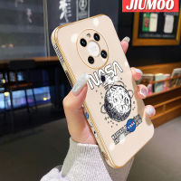 JIUMOO เคสสำหรับ Huawei Mate 40 Pro ลายตัวถังท้องฟ้าใหม่กรอบพื้นผิวขอบสี่เหลี่ยมเคสนิ่มซิลิกาเจลกันกระแทกเคสมือถือรวมเลนส์กล้องถ่ายรูปฝาครอบป้องกัน