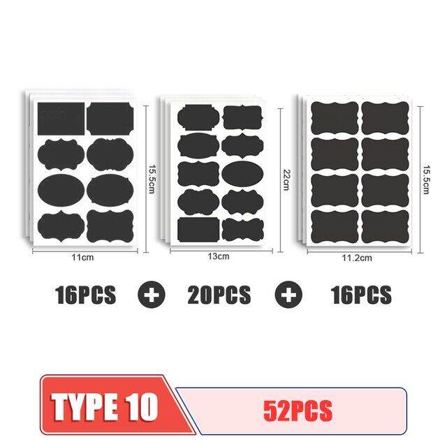 Kitchen Jars Stickers Adhesive Labels For Jars Spice Bottles Erasable