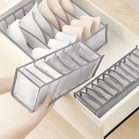 Haojianxuan Drawer Organizer Closet Clothing Dividers Storage for Bras Socks Underpants