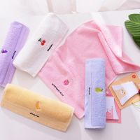 ▨☜○ Selling Childrens Pure Cotton Fruit Cartoon Primary Baby School Students Face Towel Soft Absorbent Household Bath 25x50 Towel