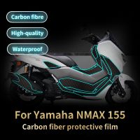 Carbon Fiber Motorcycle Body Sticker Front Rear Fairing Decal Decorative Protection Decals For Yamaha Nmax 155 2020 2021 2022 Decals  Emblems