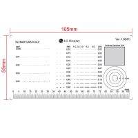 【SALE】 knuculinteg1985 เครื่องมือวัดจุดความแม่นยำสูงกล้องจุลทรรศน์ Stain Card Micrometer Calibrator แว่นขยาย Area Gauge