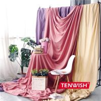 TENWISH Solid Colored Muslin Background Seamless Backdrop Cloth for Photo Studio Instagram Still Life Shooting Tiktok Live Colanders Food Strainers