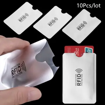 1 3 5pcs Slim Anti Rfid Wallet Blocking Card Reader Bank Card