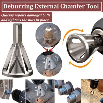 Stainless Steel Deburring External Chamfer Tool Remove Burr Tools Broken Screws Removal Drill Bit Eliminate Damaged Extractor