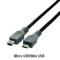 25Cm 0.5M 1M ไมโคร USB กับ Mini USB สายเคเบิล OTG ตัวผู้ไปยังอะแดปเตอร์แปลงเพศชายชาร์จข้อมูลมินิ5-Pin สายเคเบิลอุปกรณ์เสริม USB ตัวแปลง