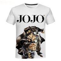 Jojo Bizzare Adventure 3D Printing T-Shirt Short Sleeve Round Neck Men Women Summer High Street Hip Hop Style Tee Shirts