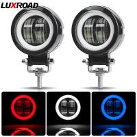 Aluminum Round LED Wok light 7D 3Portable Spotlights Motorcycle Offroad Truck Driving Car Boat Fog Light Headlight 12V-24V M6